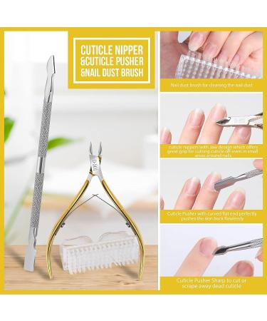 Teenitor Nail Gel Polish Removal Kit with Cuticle Remover, Oil, Clips, Nippers, Pusher, Peeler, File & Buffer - Buy Online on GoSupps.com