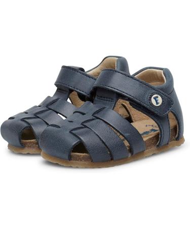 Falcotto Alby Closed Toe Leather Sandals - Blue (UK Size 4) - Buy Online on GoSupps.com