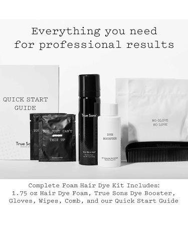 True Sons Men's Hair Dye Kit - Instant Dye Booster Applicator - Natural Look - Light Brown (Pack of 3) - Buy Online on GoSupps.com