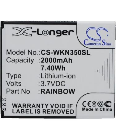 PRUVA Battery for Wiko Bloom M172 N350 - 2000mAh Replacement | Shop Now for Fast International Shipping - Buy Online on GoSupps.com