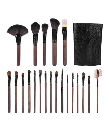 Makeup Brush Set Efficient Powder Grasping Professional Wooden Handle Cosmetic Tool with Storage Bag