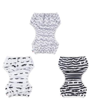 Alvababy Reusable Swimming Diapers (3 Pack) for Girls 1-3 Years | Washable & Eco-Friendly Swim Diapers for Swimming Lessons & Vacations - Buy Online on GoSupps.com