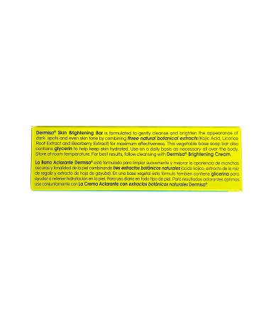 Dermisa Brightening Bar - 3 oz, Paraben and Sulfate Free | 1 Pack - Buy Online on GoSupps.com