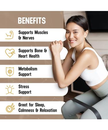 Lutimax Magnesium Glycinate 500mg with Luteolin & Rutin - 100mg Elemental Magnesium for Stress Relief & Sleep - Vegan & Non-GMO - 90 Capsules - Buy Online on GoSupps.com