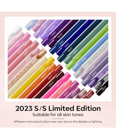 Modelones Gel Nail Polish 36 Colors All Seasons Holiday Gel Polish with Glossy & Matte Top Coat Base Coat Starter Kit Soak Off U V Gel Nail Kit Nail Art Starter Kit Beauty Gifts Set Box Pink - Buy Online on GoSupps.com