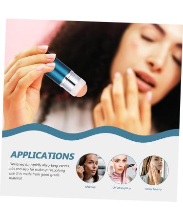 FRCOLOR Oil Control Face Roller Volcanic Stone Absorbing Ball Facial Tool Oil Absorption Stone Skin Care Roller Oil Control Blue 1 count (Pack of 1) - Buy Online on GoSupps.com