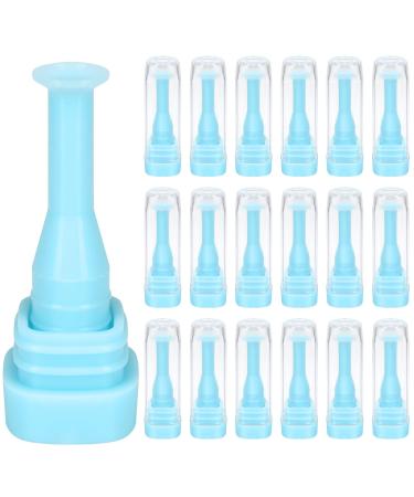 10 Pack Hard Contact Lens Remover and Inserter for RGP and Scleral Lenses - Plunger Suction Cup for Hard Contact Lenses (Blue)