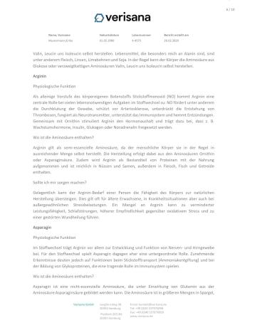 Amino Acid Test for 18 Amino Acids - Comprehensive Aminogram with Essential Amino Acids Leucine Methionine Phenylalanine Threonine Tryptophan & Valine - International Shipping - Buy Online on GoSupps.com