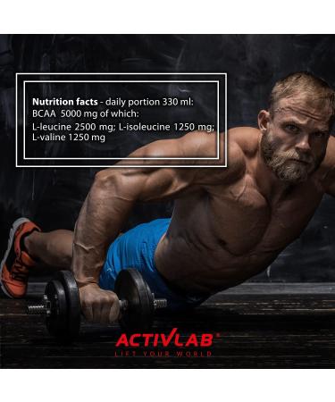 Activlab BCAA Xtra Drink 24 x 330ml Lemon Flavor - 5000mg BCAA in 1 Box | Sugar Free | | Body Regeneration & Endurance - Buy Online on GoSupps.com