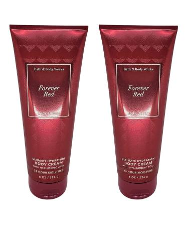 Bath and Body Works Forever Red Ultra Shea Body Cream 2 Pack - 8 Oz - Buy Online on GoSupps.com