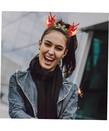POPETPOP 2 Pairs Christmas Hair Clips Toddler Clips for Girls Hair Women's Hair Clips Hair Clips for Kids Christmas Reindeer Antlers Headband Deer Horns Hair Holder Hair Decoration Clothing - Buy Online on GoSupps.com