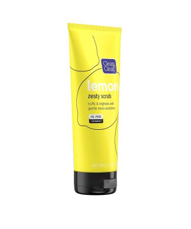 Clean & Clear Lemon Zesty Facial Scrub with Vitamin C - 6.7 oz Oil-Free Face Scrub - Buy Online on GoSupps.com