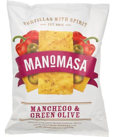 Manomasa Manchego & Green Olive 12 x 140g Manchego and Green Olive - Buy Online on GoSupps.com