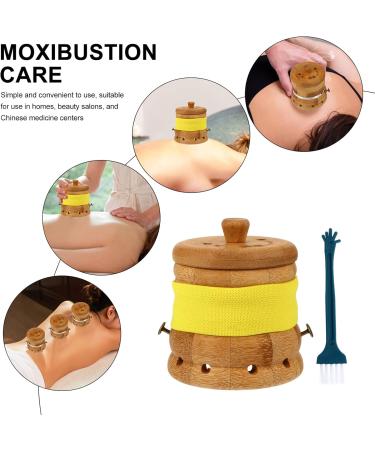 Premium Moxibustning Instrument Set - Wooden Holder for Moxa Sticks & Burner | Temperature Control Bamboo Tube | Ideal for Moxabustion Therapy - Buy Online on GoSupps.com