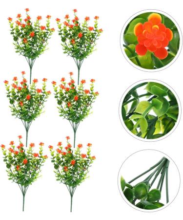 TOPBATHY 12 Pcs Simulation Camellia Eucalyptus Garland Vines Decor Office Decor Artificial Branches Faux Plants Indoor Artificial Flower Bouquet Vine Decor Artificial Leaf Household Plastic Orangex2pcs 13x13x30cmx2pcs - Buy Online on GoSupps.com