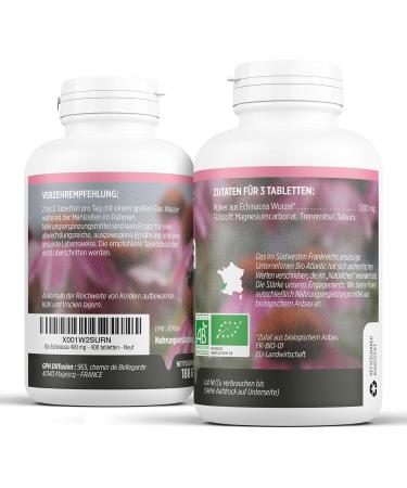 Buy Organic Echinacea 400g - 400 Tablets for Immune Support | Fast International Shipping - Buy Online on GoSupps.com