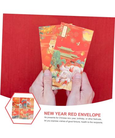 ABOOFAN 36 Pcs Trendy Red Envelope Lucky Money Envelopes Chinese Red Packets Chinese Festival Red Envelopes Chinese Red Envelope Wallet 2023 Year Red Envelope Lunar Calendar Paper Bronzing - Buy Online on GoSupps.com