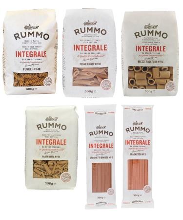 Rummo Rummo Pasta Integrale Whole Grain Pasta 500g 6 Different Varieties 6 Packs