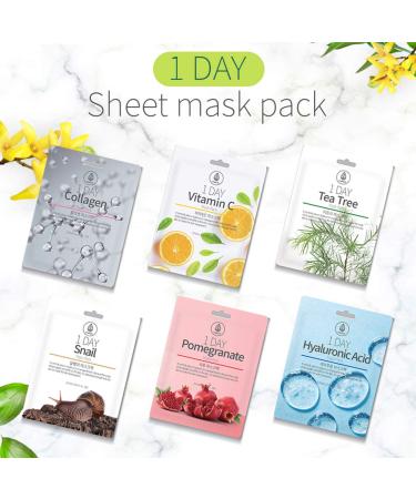 Buy 1 Day Tea Tree Mask Pack (Pack of 10) - Nourishing Skincare Treatment | Fast International Shipping - Buy Online on GoSupps.com