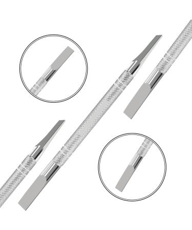 Haryali London Cuticle Pusher - 6" Cuticle Pusher Tool - Cuticle cutter - Cuticle Remover - Cutter Knife End Cuticle Trimmer and Pusher - for Safe and Precise Cuticle Removal - Stainless Steel - Buy Online on GoSupps.com