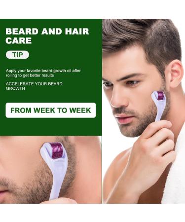 URAQT 0.5mm Titanium Derma Roller for Beard Growth - Stimulate Hair Growth and Anti-Ageing Skin Care - Buy Online on GoSupps.com