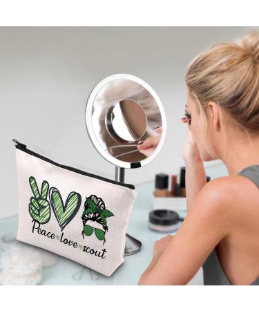 WCGXKO Make-Up Bag for Scouts - Perfect Gift for Travel & Ceremonies | Peace Love Scout - Buy Online on GoSupps.com
