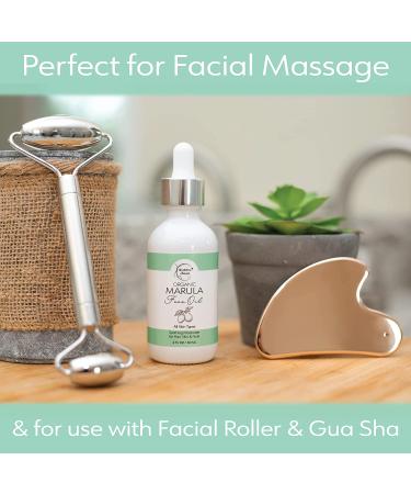 Organic Marula Oil for Face - Luxury Facial Oil for Women | Moisturizer for Skin, Hair & Nails - 2oz by Brookethorne Naturals - Buy Online on GoSupps.com