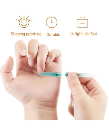 3-Piece Glass Cuticle Pusher & Remover Set with Nail File - Manicure/Pedicure Tools for Nails/Cuticles (Pink/Blue/Transparent) - Buy Online on GoSupps.com