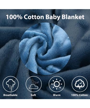 Blue Whale Baby Blanket Swaddle Wrap - Soft & Warm for Newborn Boys and Girls 0-6 Months - Buy Online on GoSupps.com