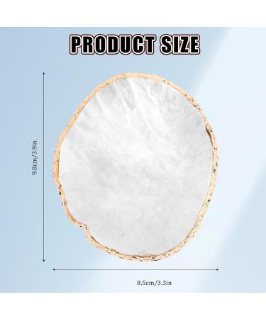 Trinkrittey Manicure Palette Resin Nail Art Palette Nail Art Palette Nail Polish Palette Makeup Pallets Nail Painting Display Compartment Cosmetics Mixing Palette Tools - Buy Online on GoSupps.com