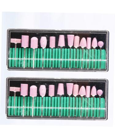 FOMIYES 2 Nails Drill Bits Kit De Manicura Manicure Drill Bits Nail Drill Tool Nail Drill Bits Nail Grinding Head Nail Tool Clean - Buy Online on GoSupps.com