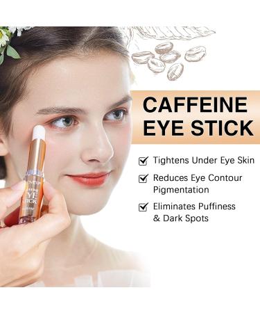 Uocasi Caffeine Eye StickEye Cream Stick With Caffeine 2 Pieces Brighten Eye Cream Stick for Dark Circles and Puffy Eyes and WrinklesTightening Balm Antiaging Moisturizing Eye Balm Eye Care - Buy Online on GoSupps.com