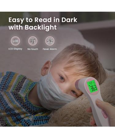 Non-Contact Infrared Baby Thermometer - Digital Body Temperature Reader for Kids (Pink) - Buy Online on GoSupps.com