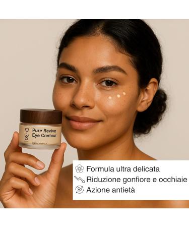  EYWA Eywa Pure Revive Vegan Eye Contour Moisturizing and anti-wrinkle eye contour cream with hyaluronic acid and vitamin C Reduces dark circles corrects drooping eyelids Made in - Buy Online on GoSupps.com