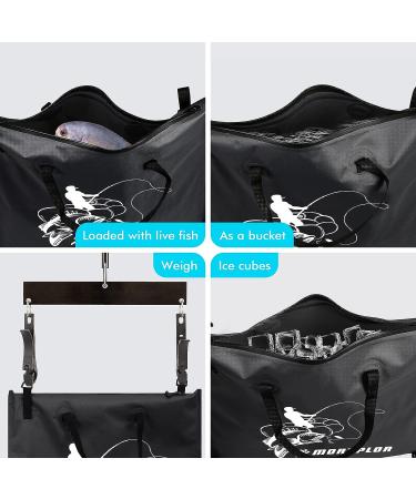MORXPLOR Fish Bag Tournament - 26x23 inches - Airtight & Leakproof Zipper - Heavy Duty Fish Transport Bag - BLK - Buy Online on GoSupps.com