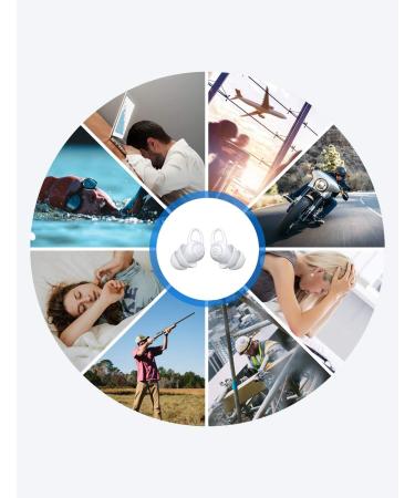 Bluedio NE Soft Silicone Sleep Earplugs -40dB for Sleeping, Concerts, Festivals | Noise Reduction Ear Plugs for Comfortable Fit - Buy Online on GoSupps.com