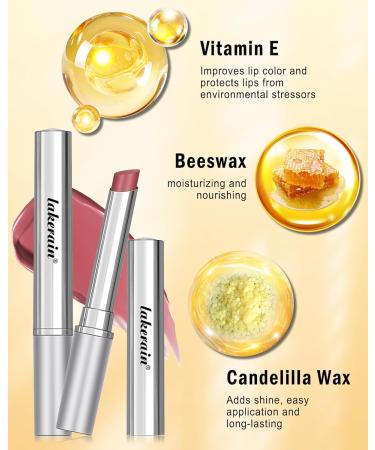  LYSdefeu Tinted Lip Balm - 1 Honey Moisturizing Lipstick - Natural Tinted Lip Balm - Long-Lasting Moisturizing Lip Care - For Repairing Dry Lips - Pink - Buy Online on GoSupps.com