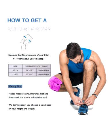 Adjustable Knee Support Brace for Women | Compression Sleeve for Arthritis & Knee Pain Relief | Ideal Gift for Mom, Wife | Rose | 3 Straps | M-XXL (15-22 inches) - Buy Online on GoSupps.com