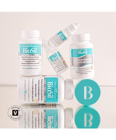 BioSil by Natural Factors - Advanced Collagen Generator 120 Veg Capsules | Supports Skincare & Joint Health - Buy Online on GoSupps.com