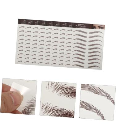 Beavorty 18 Sheets Waterproof Eyebrow Stickers Faux Eyebrown Decals Fake Eyebrow Stickers 6d Eyebrow Trimming - Buy Online on GoSupps.com