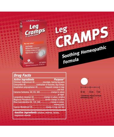 NatraBio Leg Cramps with Quinine Sulfate | Homeopathic Relief for Leg Calf & Foot Cramps | 60 Tablets - Fast International Shipping - Buy Online on GoSupps.com