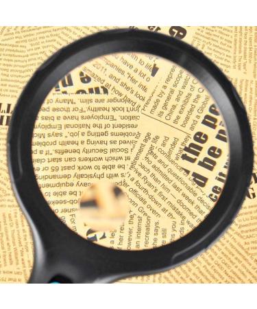 Glass Handheld Magnifier Enlarged Mirror Extra Large 5.5" Glass with Bright 10 LED Lights 2X Lens 5X Zoom Reading Handheld Loupe Magnifier Magnifier for Reading Made in China - Buy Online on GoSupps.com