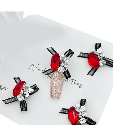 4pcs Stylish European Nail Decorations DIY Art Manicures Easy To Install Nail Embellishments For Salon Home Use Elegant Nail Accessories champagne - Buy Online on GoSupps.com