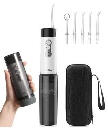 YaFex Water Flosser for Teeth Cordless - Portable Water Teeth Pick Cleaner Rechargeable Dental Oral Irrigator with DIY Mode 5 Jets Travel Case (Black) - Buy Online on GoSupps.com