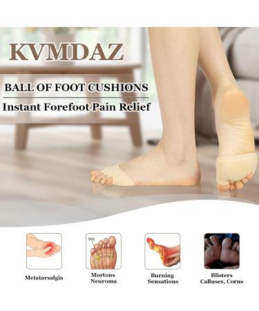 KVMDAZ Metatarsal Pads - Foot Cushions with Toe Separators for Metatarsalgia & Neuroma - Pain Relief for Calluses, Blisters & Corns (1 Pair) - Buy Online on GoSupps.com