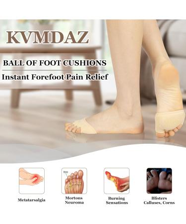 Metatarsal Pads for Foot Pain Relief | Soft Fabric Cushions Toe Separators & Toeless Sleeves | 3 Pairs for Metatarsalgia & Morton's Neuroma - Buy Online on GoSupps.com