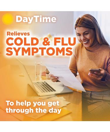 Amazon Basic Care Cold and Flu Relief Day/Night Combo Softgels - 48 Count Pack - Multi-Symptom Relief for Powerful Cold Medicine - Buy Online on GoSupps.com