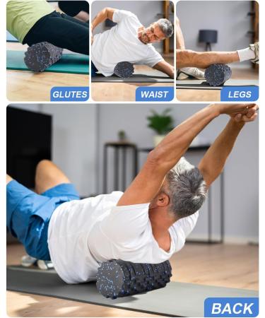 High-Density 3D Texture Fascia Roll for Yoga & Muscle Massage Foam Scooter for Gymnastics Relieve Muscle Tension & Enhance Connective Tissue Health - Buy Online on GoSupps.com