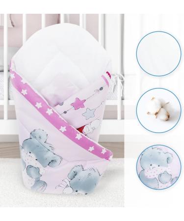 Baby Swaddle Wrap Blanket/Newborn Cotton Swaddling Sleeping Bag 0 to 3 Months (Mika Pink) 22 - Buy Online on GoSupps.com