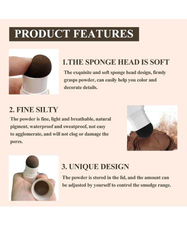 Waterproof Dark Brown Eyebrow Stamp Stencil Kit with 6 Reusable Brow Stencils - Buy Online on GoSupps.com